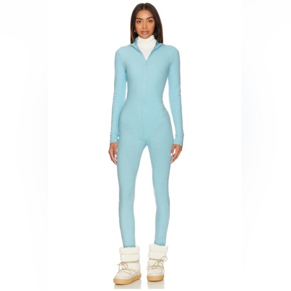 Show Me Your MuMu Pants - Show Me Your MuMu Lodge Onesie Large Powder Blue